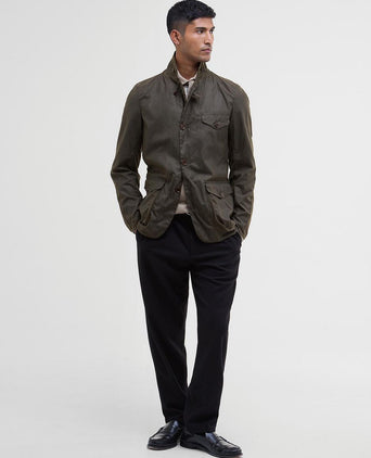 Barbour beacon wax jas olijfgroen