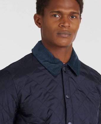 Heritage Liddesdale quilted jas donkerblauw