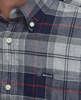 Barbour kyeloch overhemd ruit blauw grijs