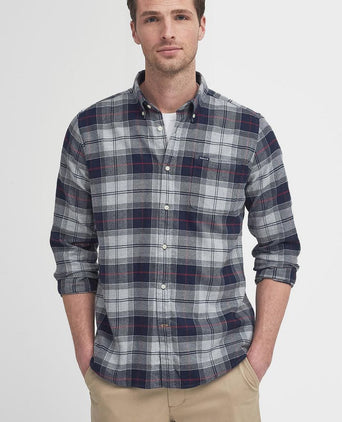 Barbour kyeloch overhemd ruit blauw grijs