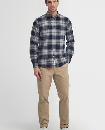 Barbour kyeloch overhemd ruit blauw grijs