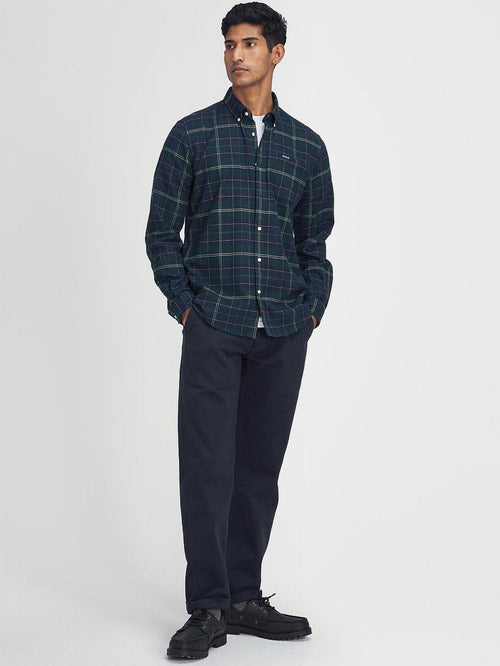 Barbour kyeloch overhemd ruit donkergroen