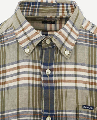 Barbour laneskin overhemd ruit groen