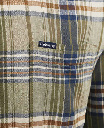Barbour laneskin overhemd ruit groen