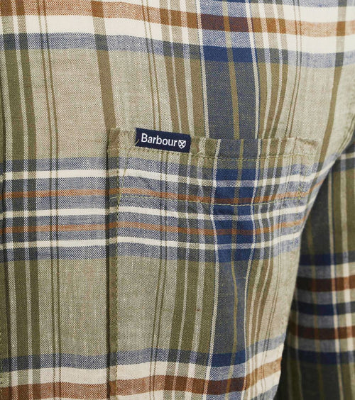 Barbour laneskin overhemd ruit groen