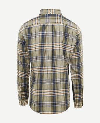 Barbour laneskin overhemd ruit groen