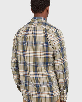 Barbour laneskin overhemd ruit groen