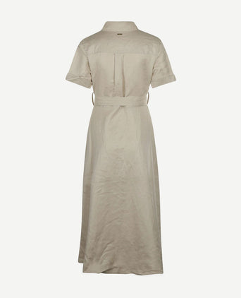 Barbour lange jurk margaret ecru | Regular-fit