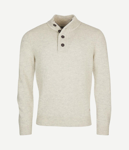 Mocker trui merinowol lichtbeige