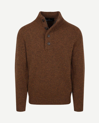 Mocker trui wol bruin