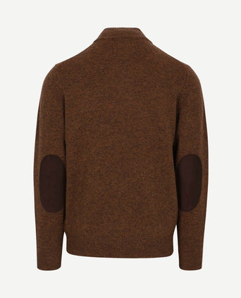 Mocker trui wol bruin