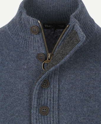 Barbour mocker trui wol indigo | Regular-fit