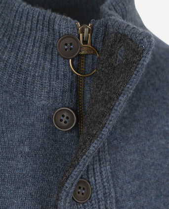 Barbour mocker trui wol indigo | Regular-fit