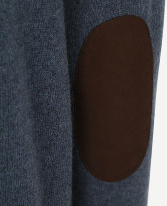 Barbour mocker trui wol indigo | Regular-fit