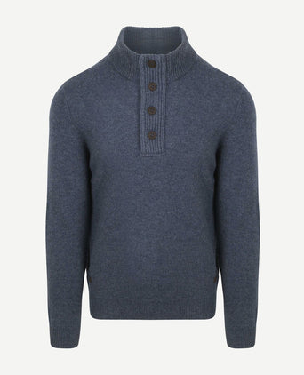 Mocker trui wol indigo