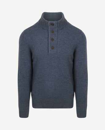 Mocker trui wol indigo