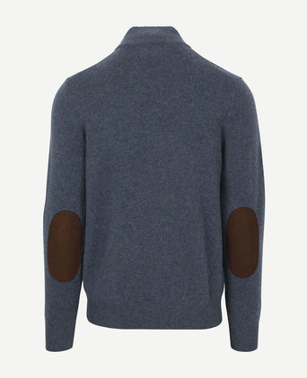 Barbour mocker trui wol indigo | Regular-fit