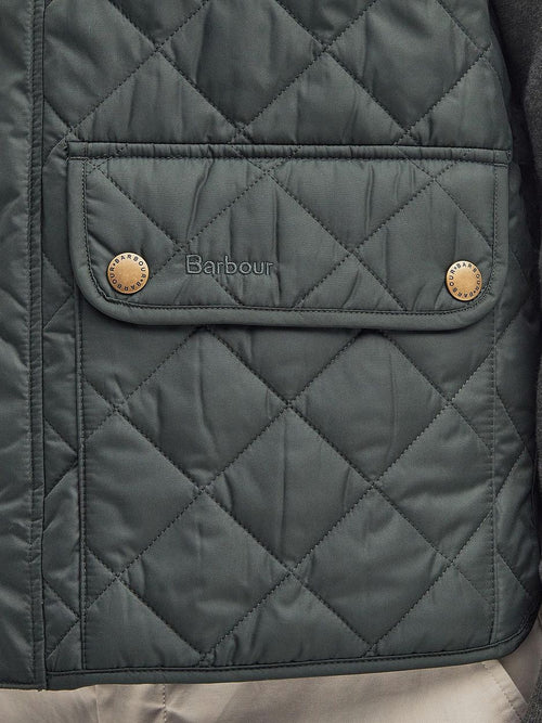 Barbour new lowerdale gilet sage groen