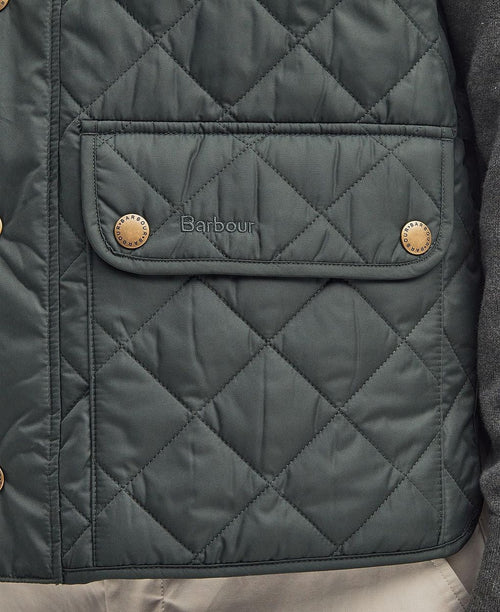 Barbour new lowerdale gilet sage groen