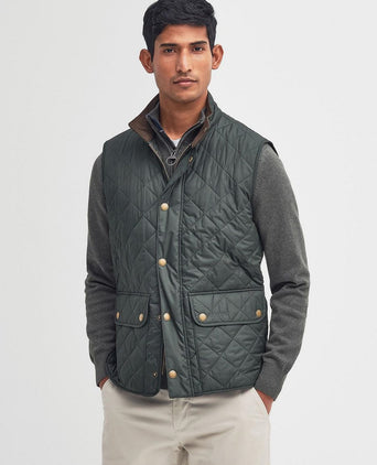 Barbour new lowerdale gilet sage groen