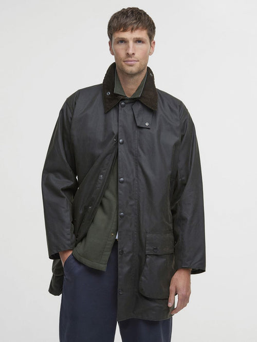 Barbour northumbria wax jas groen | Regular-fit