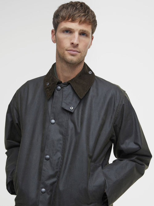 Barbour northumbria wax jas groen | Regular-fit
