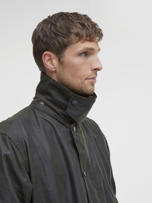 Barbour northumbria wax jas groen | Regular-fit