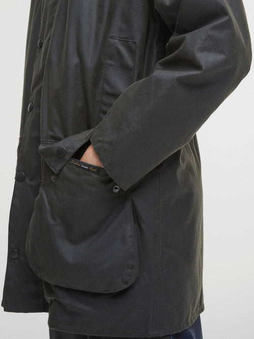 Barbour northumbria wax jas groen | Regular-fit