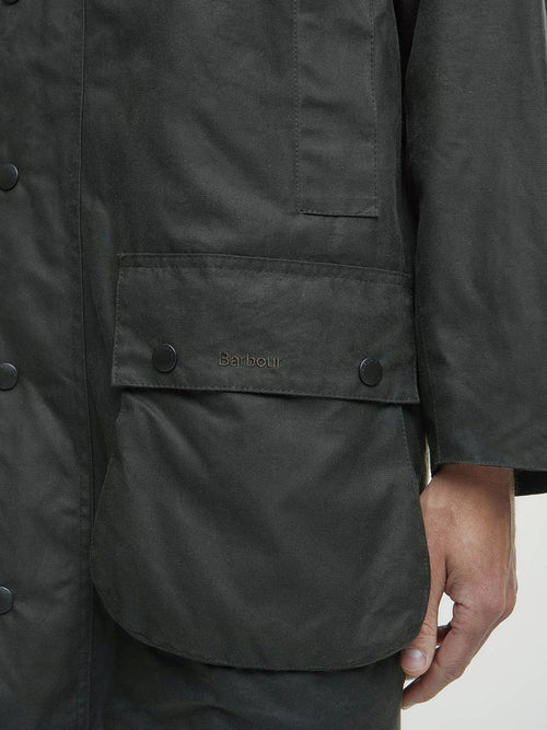 Barbour northumbria wax jas groen | Regular-fit