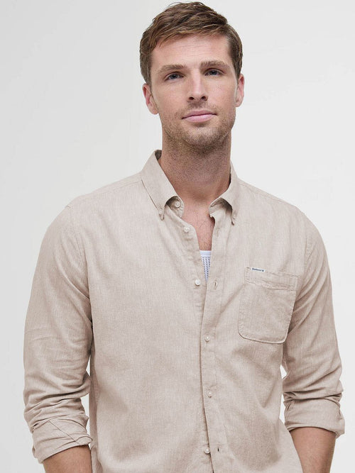 Shirt nelson tailored stone beige
