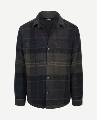 Overshirt woodlane brushed tartan groen