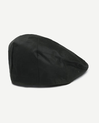 Wax flat cap donkergroen