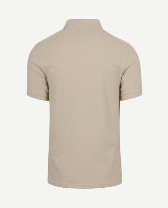 Pique polo beige