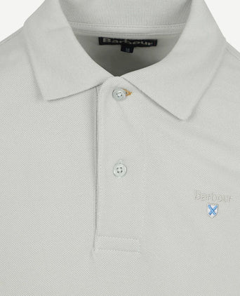 Pique polo haze blauw