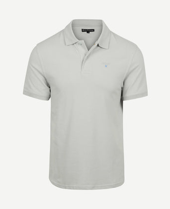 Pique polo haze blauw