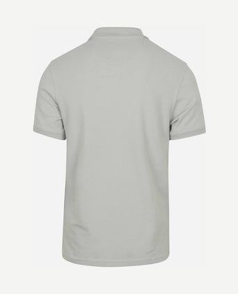 Pique polo haze blauw