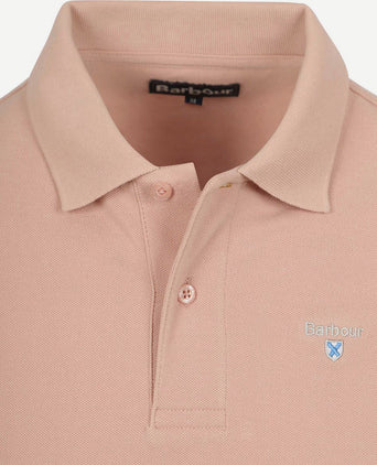 Barbour pique polo lichtroze