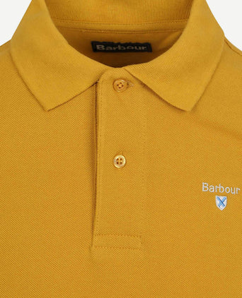 Pique polo ochre geel
