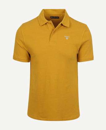 Pique polo ochre geel