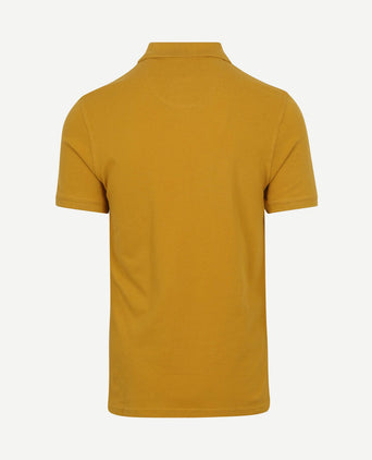Pique polo ochre geel