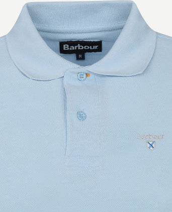 Basic pique polo lichtblauw
