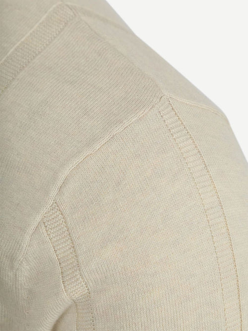 Wellburn knitted polo ecru