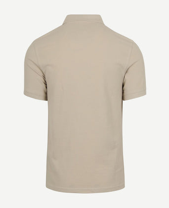 Pique polo beige