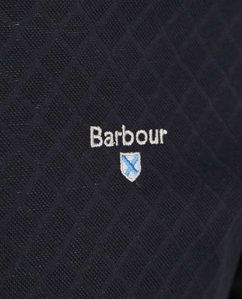Barbour polo sutton tailored donkerblauw