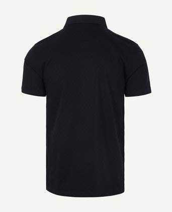 Barbour polo sutton tailored donkerblauw