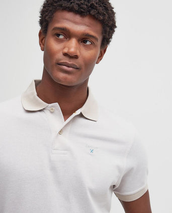 Barbour poloshirt beige