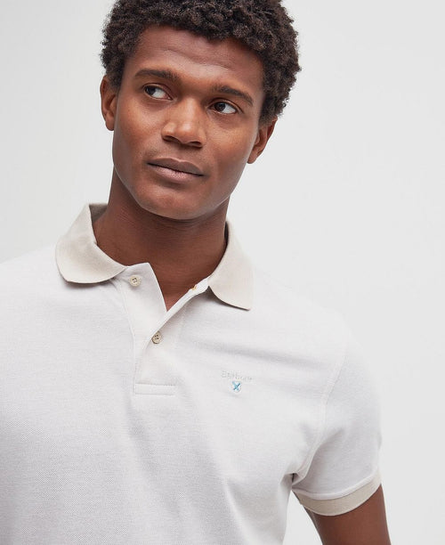Barbour poloshirt beige