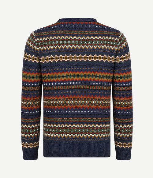 Pullover fairisle wol dessin