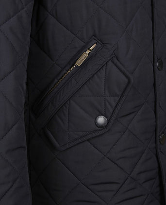 Quilted jas powell donkerblauw