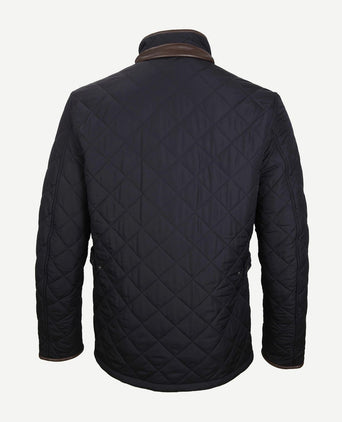 Quilted jas powell donkerblauw